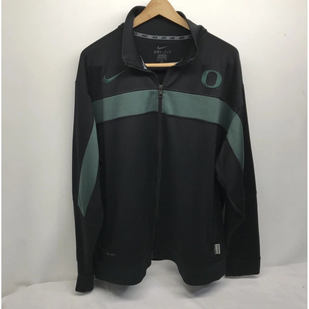 Nike Oregon Ducks Track Jacket Dri Fit NCAA Vintage University College Football